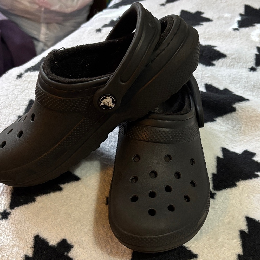 CROCS Kids Black Winter Shoes